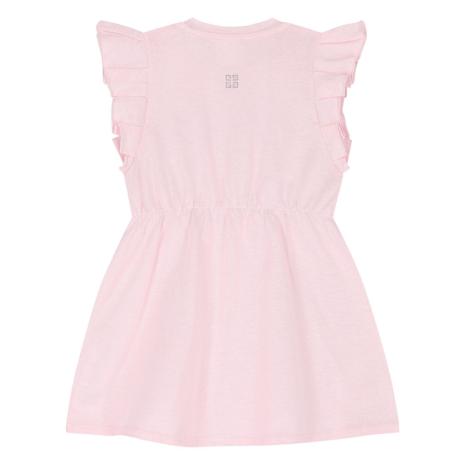 Younger Girls Pink Logo Dress, 1, hi-res