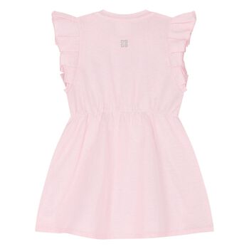 Younger Girls Pink Logo Dress