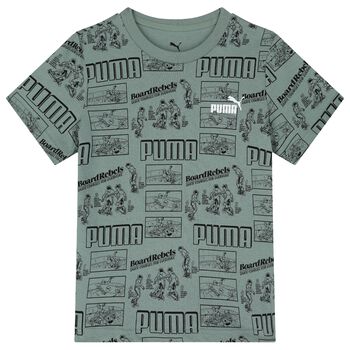 Boys Green Logo T-Shirt