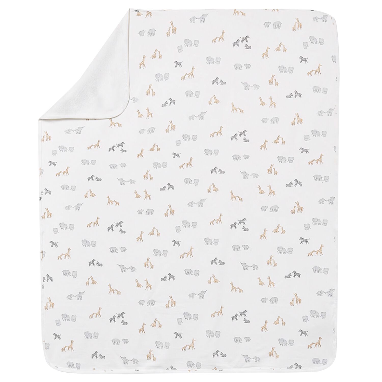 White Animals Baby Blanket, 3, hi-res