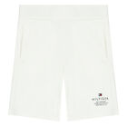 Boys White Logo Shorts, 1, hi-res