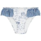 Girls Navy Blue & White Bikini, 1, hi-res