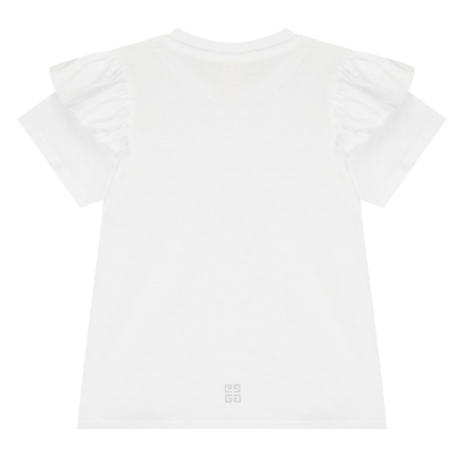 Younger Girls White Logo T-Shirt, 1, hi-res