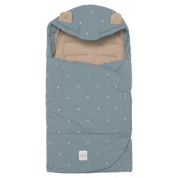 Baby Boys Blue & Beige Dots Nest