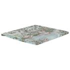 White & Blue Tapestry Brilliant Swaddle Carré Baby Blanket, 1, hi-res