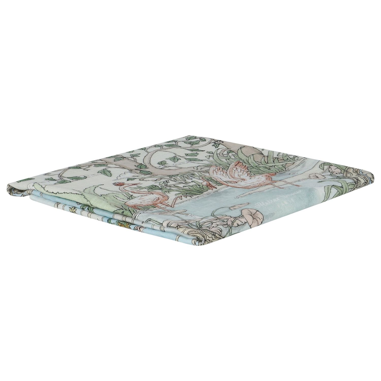 White & Blue Tapestry Brilliant Swaddle Carré Baby Blanket, 1, hi-res image number null