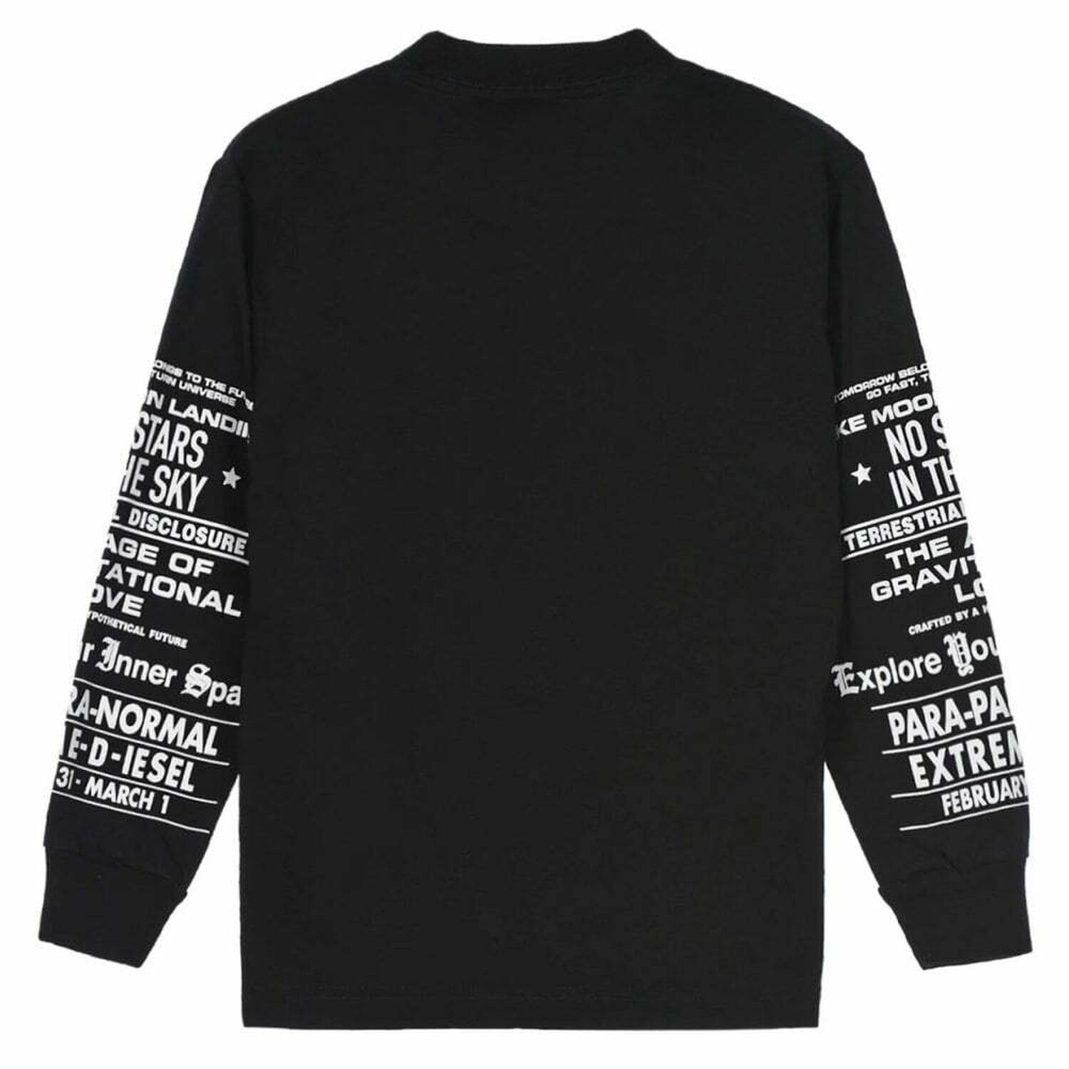 Boys Black Printed Sweatshirt, 1, hi-res