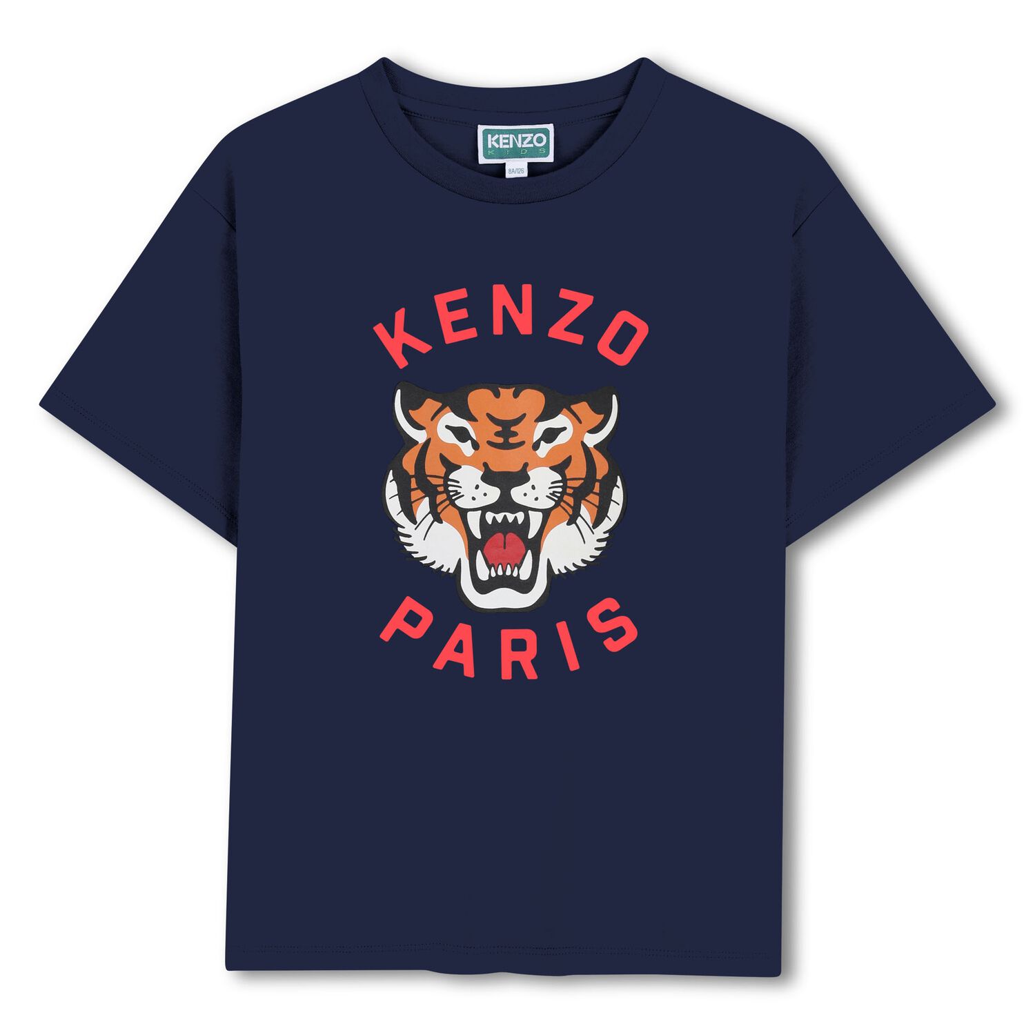 Navy Blue Tiger Logo T-Shirt, 3, hi-res