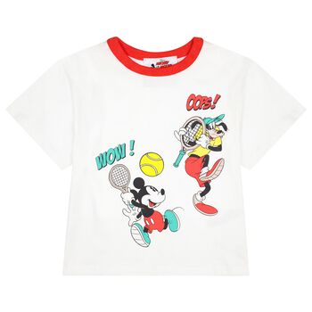 Boys White Disney T-Shirt