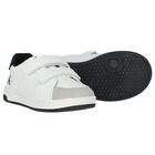 White & Black Logo Trainers, 1, hi-res