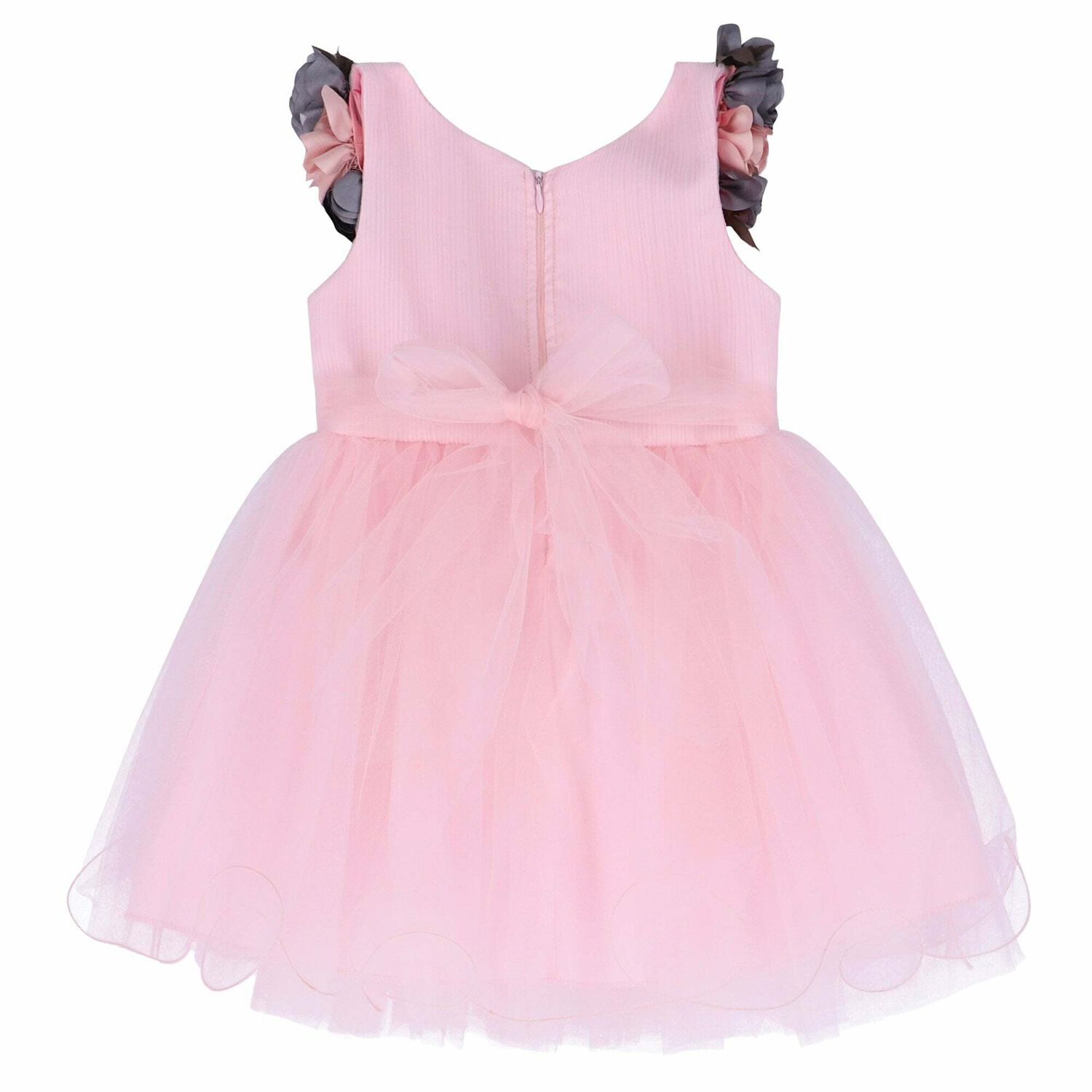 Girls Pink Sleeveless Dress, 1, hi-res