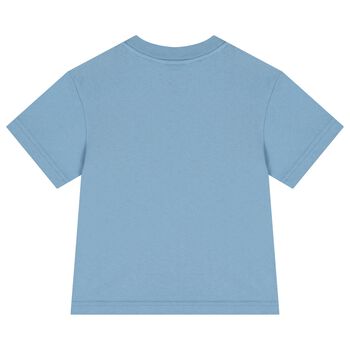 Blue Teddy Bear Logo T-Shirt