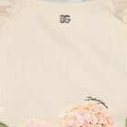 Baby Girls Beige Floral Striped Dress Set, 1, hi-res