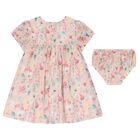 Baby Girls Pink Floral Dress Set, 1, hi-res