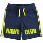 Boys Navy Printed Shorts, 1, hi-res