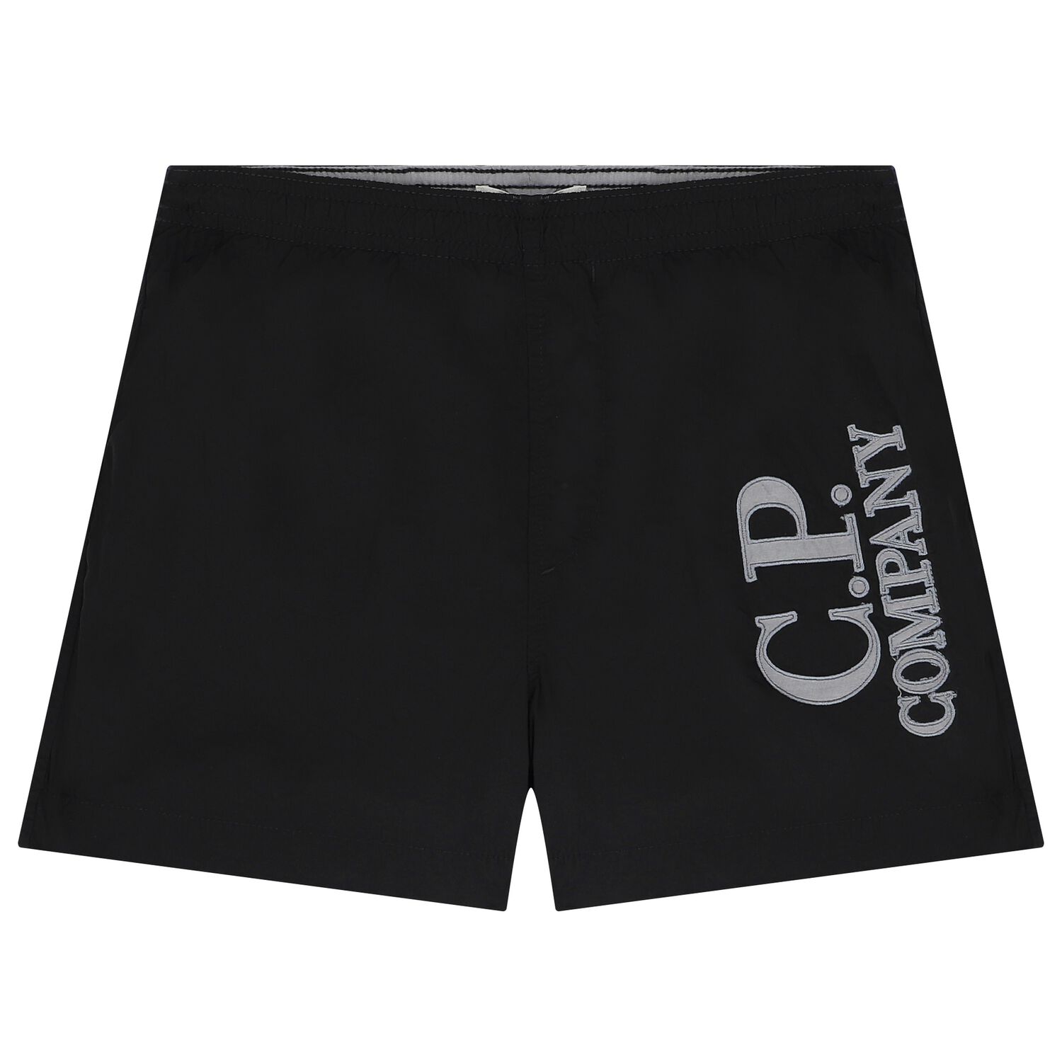 Boys Black Logo Swim Shorts, 1, hi-res image number null