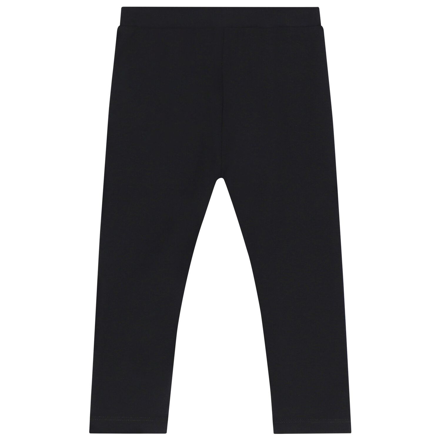 Younger Girls Ivory & Black Teddy Bear & Heart Leggings Set, 1, hi-res