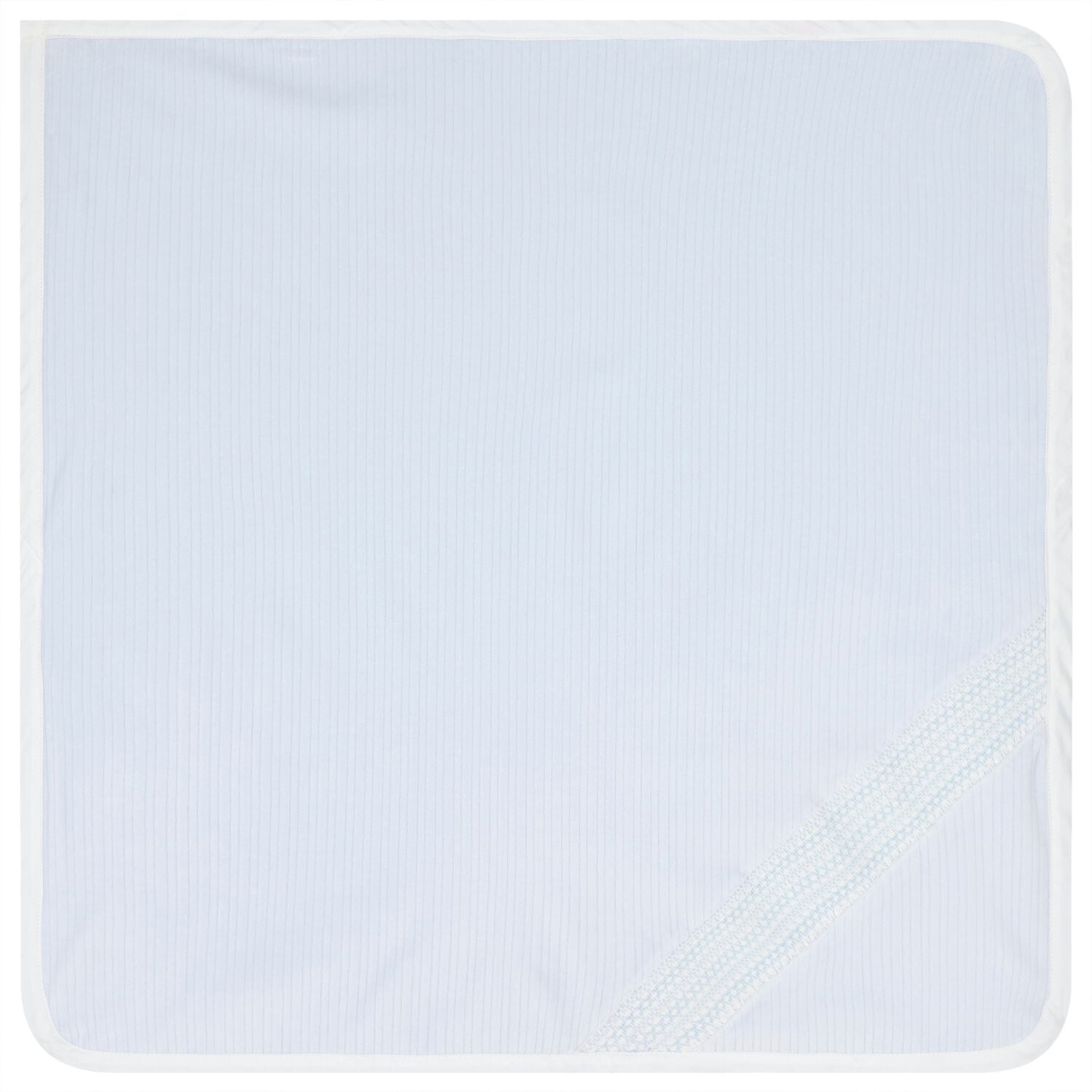 Baby Boys Blue Smocked Blanket, 1, hi-res