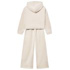 Girls Beige Hooded Tracksuit, 2, hi-res