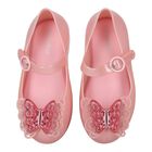 Younger Girls Pink Butterly Jelly Shoes, 2, hi-res