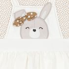 Baby Girls White & Beige Dress Set, 1, hi-res