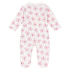 Baby Girls Ivory & Pink Babygrow Set, 1, hi-res