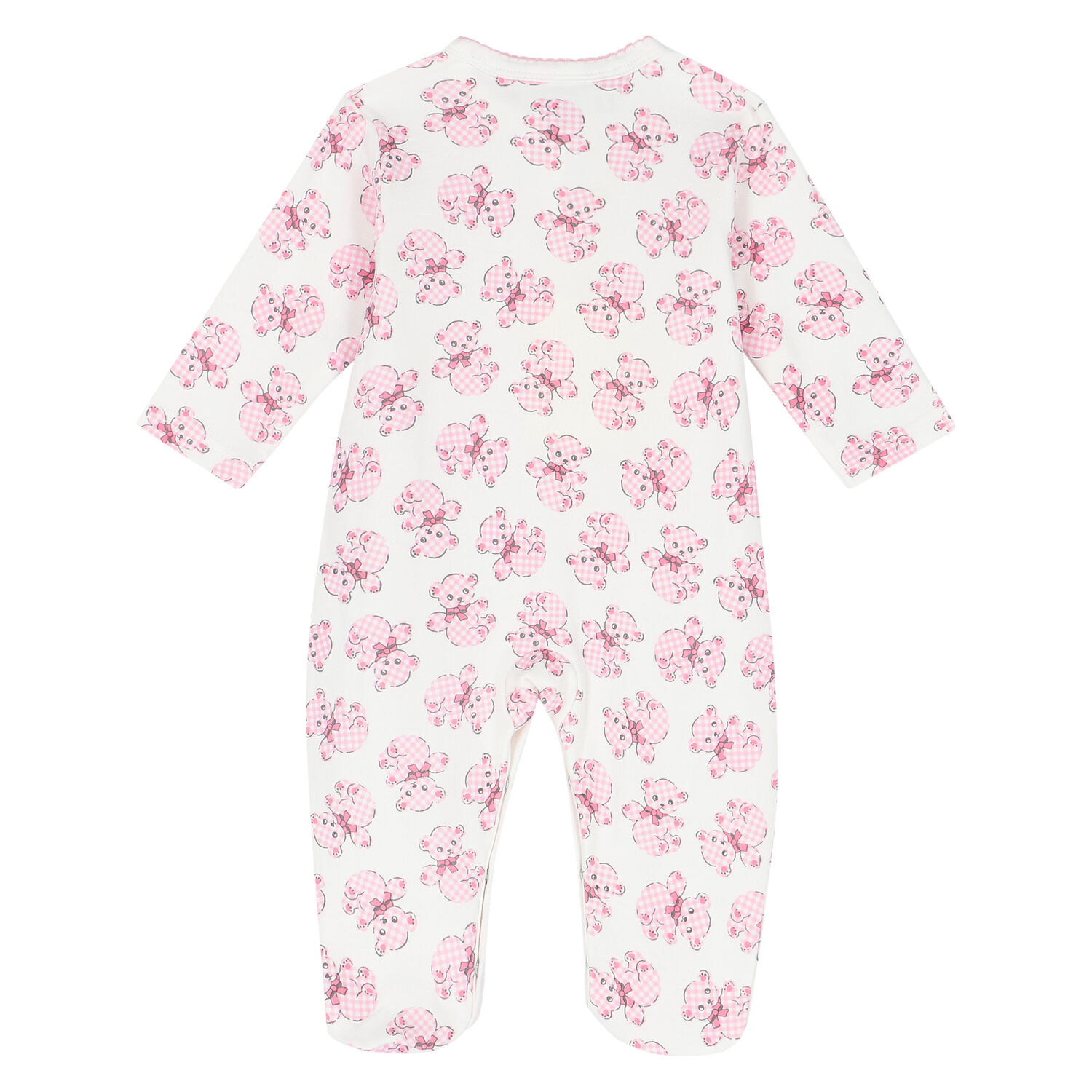 Baby Girls Ivory & Pink Babygrow Set, 1, hi-res