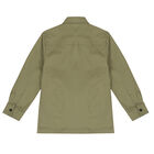 Boys Khaki Green Logo Shirt, 1, hi-res