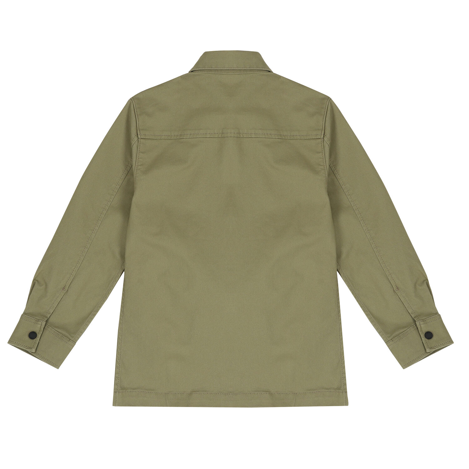 Boys Khaki Green Logo Shirt, 1, hi-res