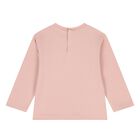 Younger Girls Pink Flower Long Sleeve Top, 1, hi-res