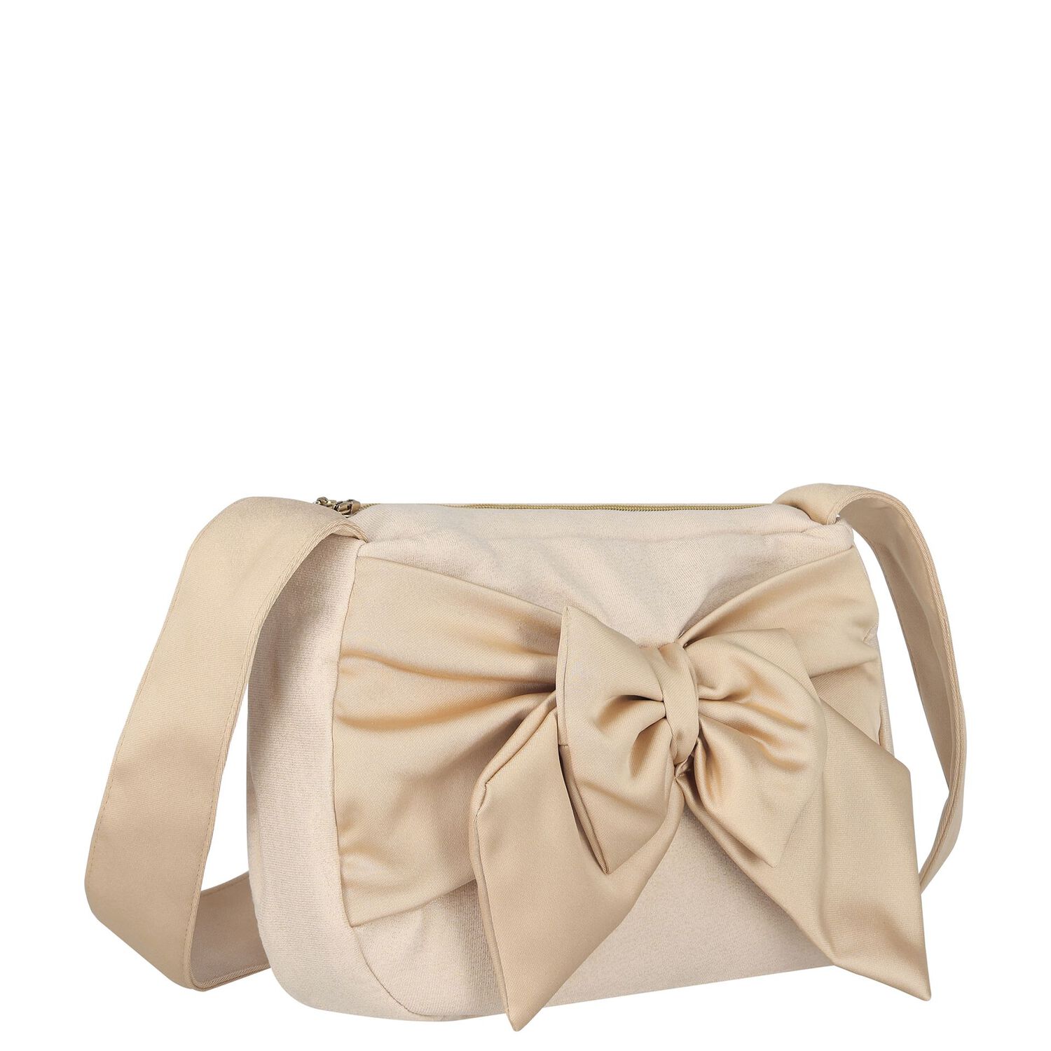 Girls Gold Bow Handbag, 1, hi-res image number null