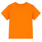 Younger Boys Orange Logo T-Shirt, 3, hi-res