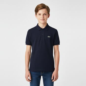 Boys Navy Blue Logo Polo Shirt