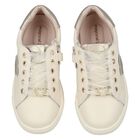 Girls Ivory Heart Trainers, 1, hi-res