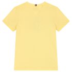Boys Yellow Flag Logo Cotton T-Shirt, 5, hi-res