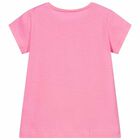 Girls Pink Cat T-Shirt, 1, hi-res