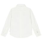 Boys White Logo Shirt, 1, hi-res