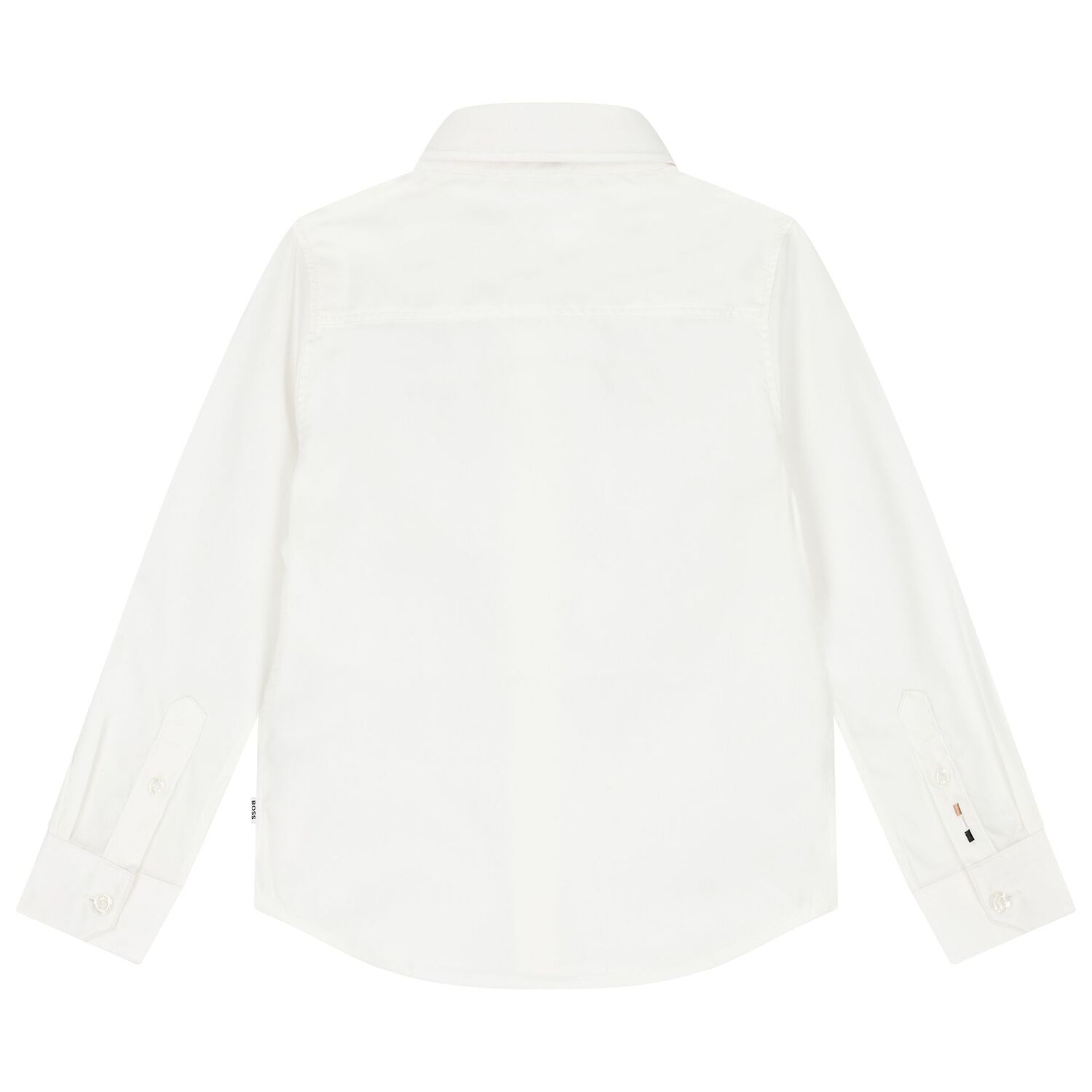 Boys White Logo Shirt, 1, hi-res