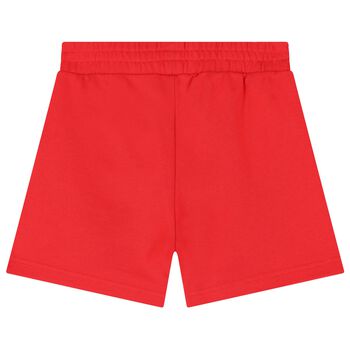 Boys Red Logo Shorts