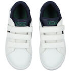 Boys White Polo Bear Trainers, 1, hi-res