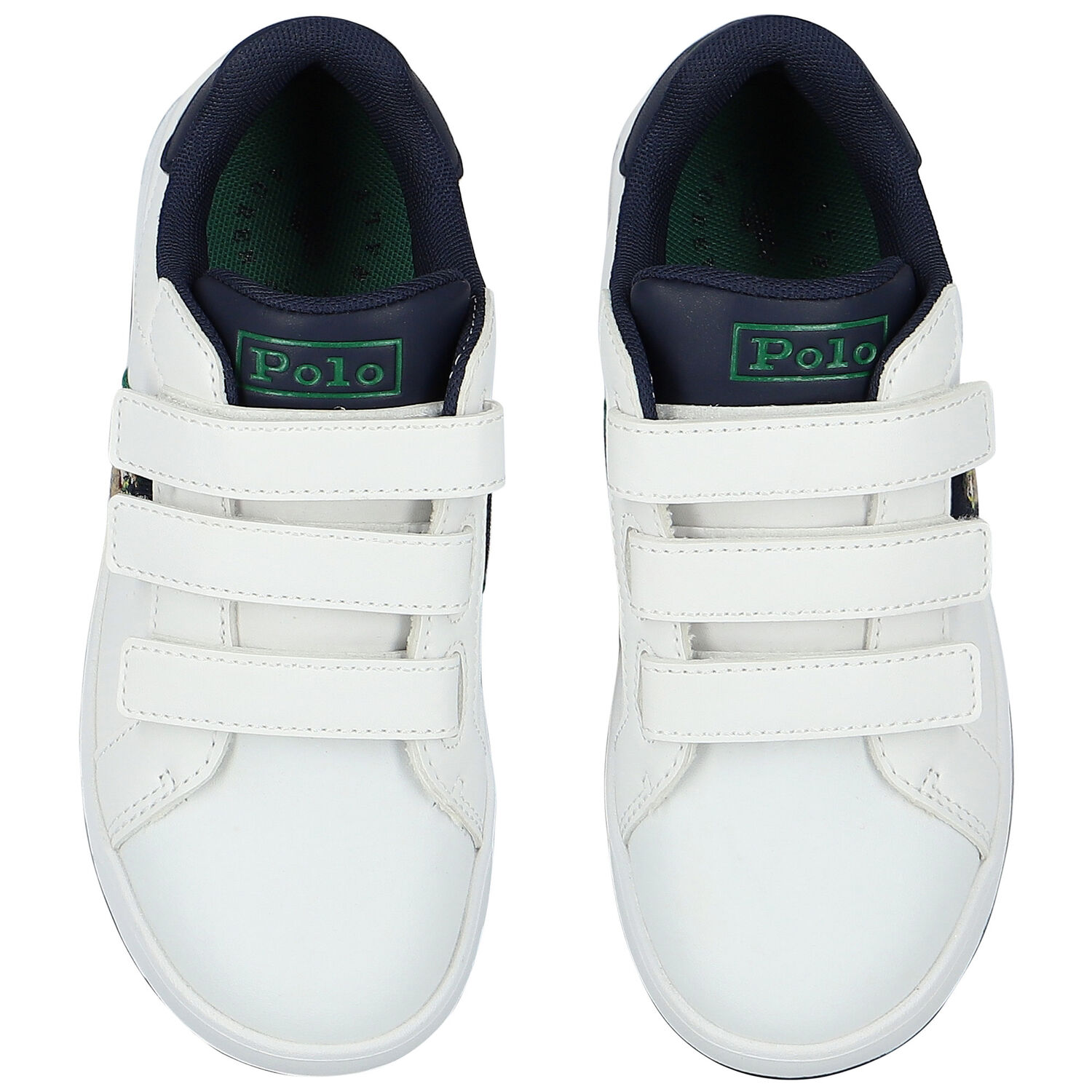 Boys White Polo Bear Trainers, 1, hi-res image number null