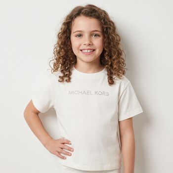 Girls Ivory Logo T-Shirt