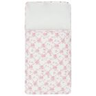 Baby Girls White & Pink Floral & Butterflies Nest, 1, hi-res