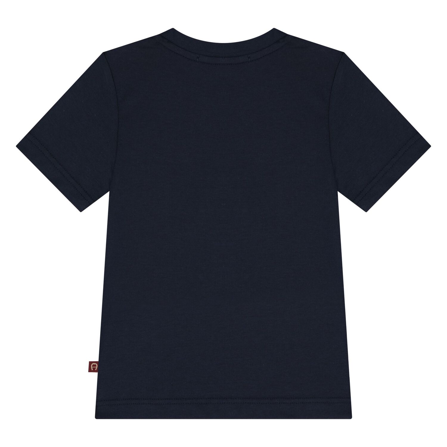 Younger Boys Navy Blue Logo T-Shirt, 2, hi-res