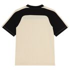 Boys Beige & Black Logo T-Shirt, 1, hi-res