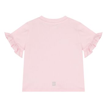 Younger Girls Pink Logo T-Shirt