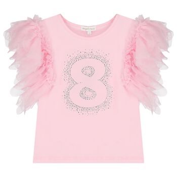 Girls Pink 8th Birthday T-Shirt
