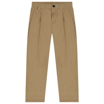 Boys Beige Trousers
