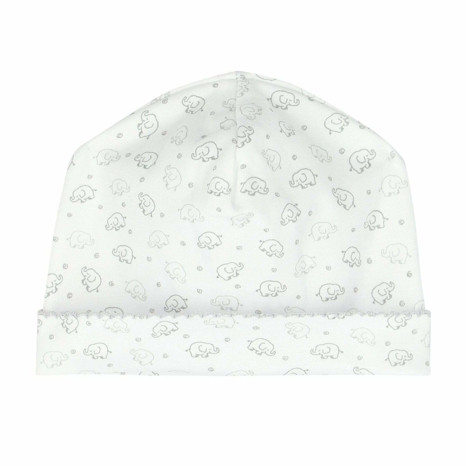 Elephant Print Baby Hat, 1, hi-res