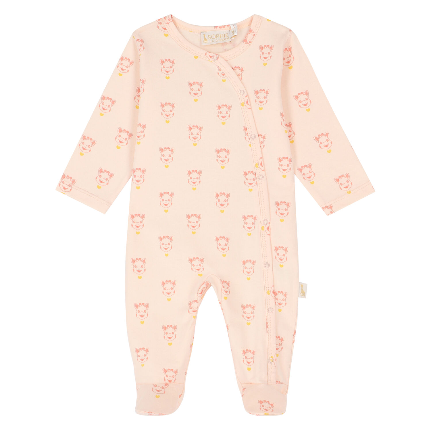 Pink Logo Babygrow, 1, hi-res